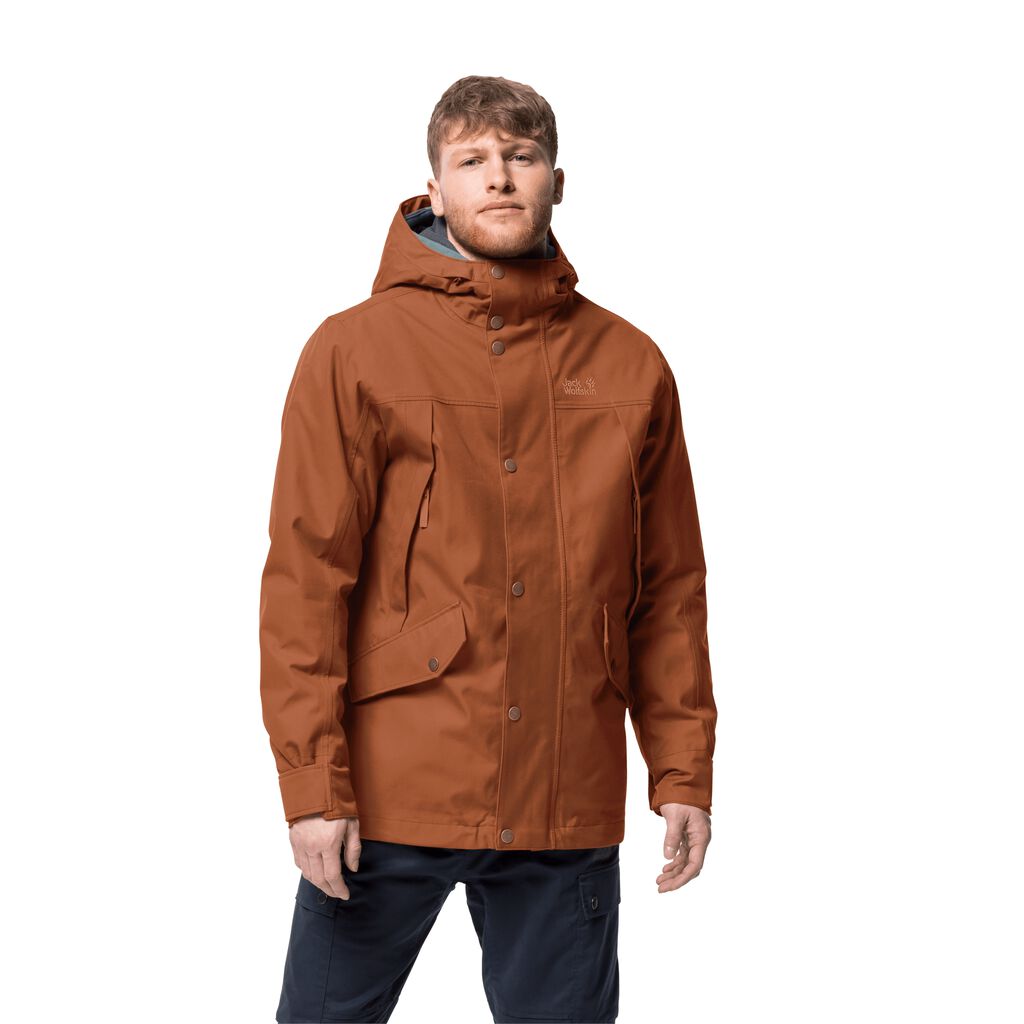 Jack Wolfskin CLIFTON HILL μπουφαν χειμερινα ανδρικα χαλκός | GR5138365